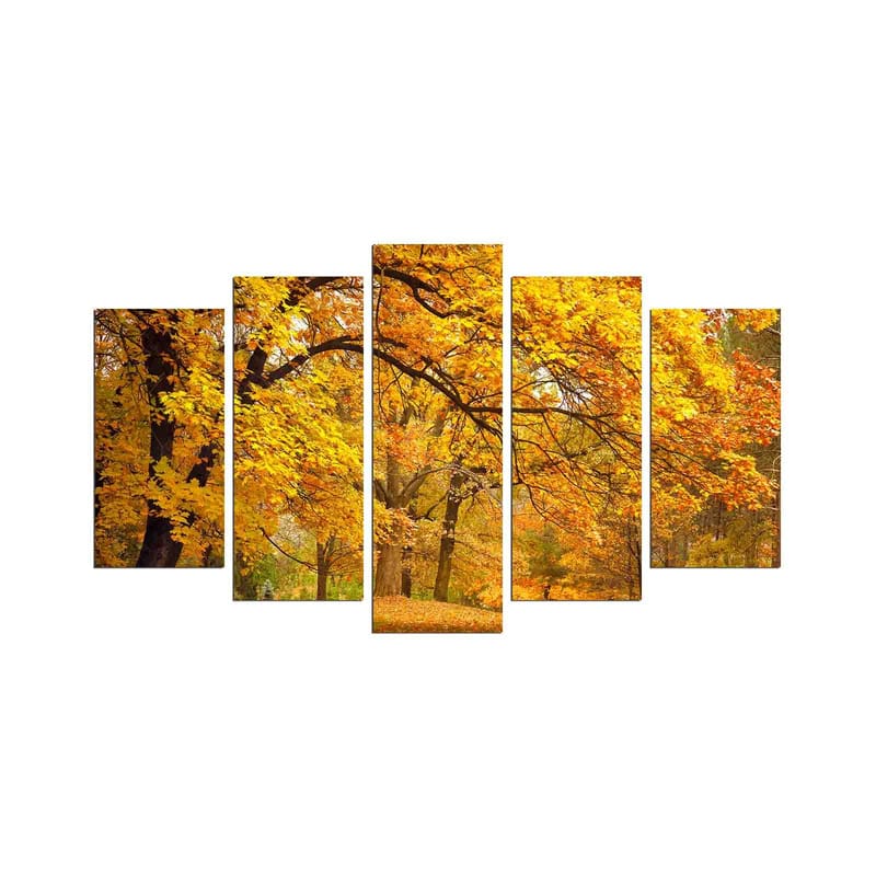 Dekorativ MDF-maling 5-Deler 20x60 cm, Flerfarget