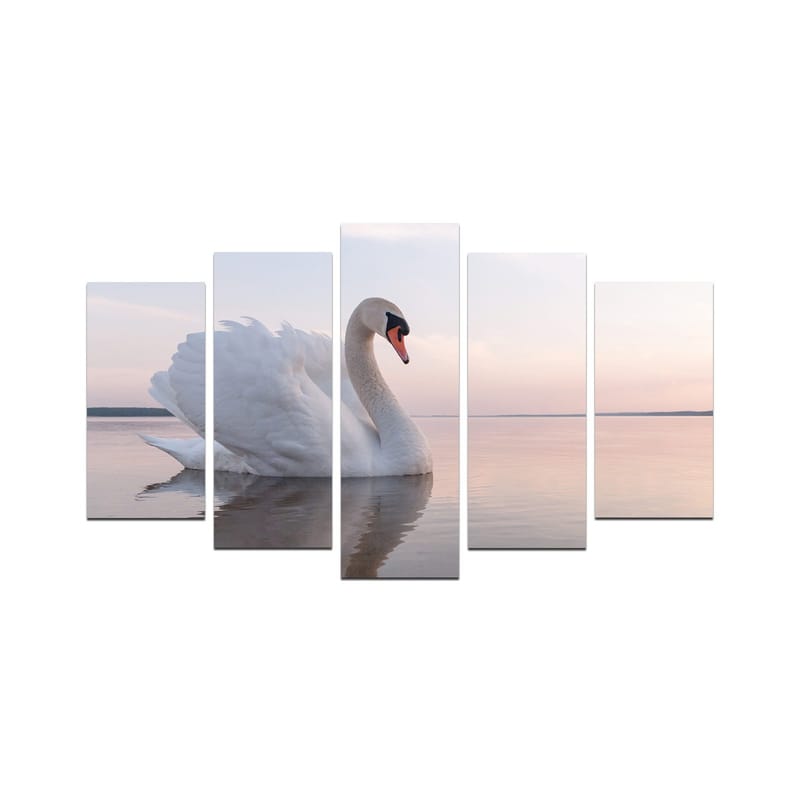 Dekorativ MDF-maling 5-Deler 20x60 cm, Flerfarget