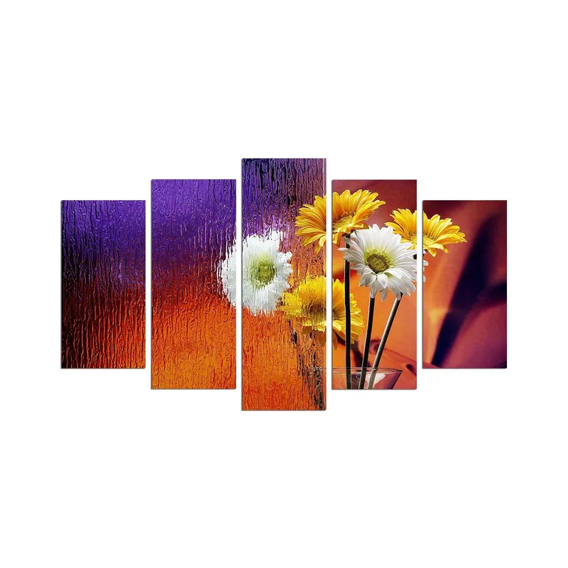 Dekorativ MDF-maling 5-Deler 20x60 cm, Flerfarget