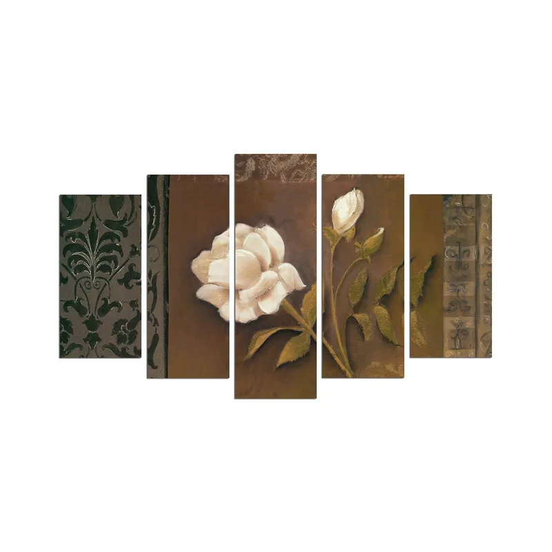 Dekorativ MDF-maling 5-Deler 20x60 cm, Flerfarget