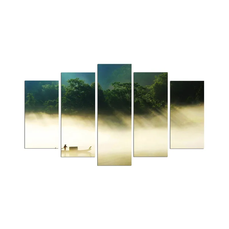 Dekorativ MDF-maling 5-Deler 20x60 cm, Flerfarget