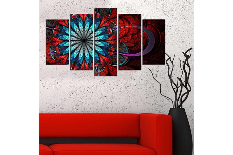 Dekorativ MDF-maling 5-Deler 20x60 cm - Flerfarget - Innredning - Bilder & kunst - Lerretsbilder