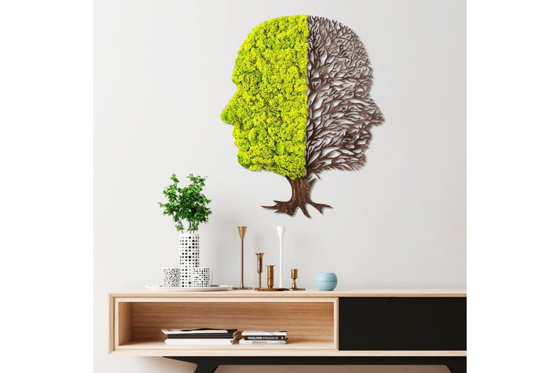 Green And Dry Canvasbilde - Grønn/Brun - Innredning - Bilder & kunst - Lerretsbilder