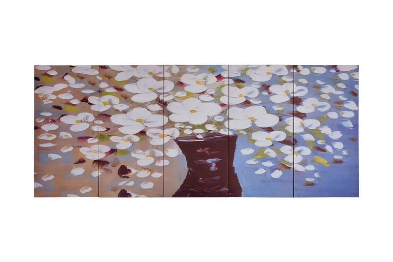 Lerretsbilde blomster i vase flerfarget 150x60 cm - Innredning - Bilder & kunst - Lerretsbilder