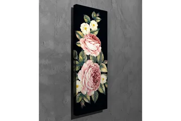 Lerretsbilde - Fargerik bukett med roser og blomster - Rosa / Grønn / Hvit - Innredning - Bilder & kunst - Lerretsbilder