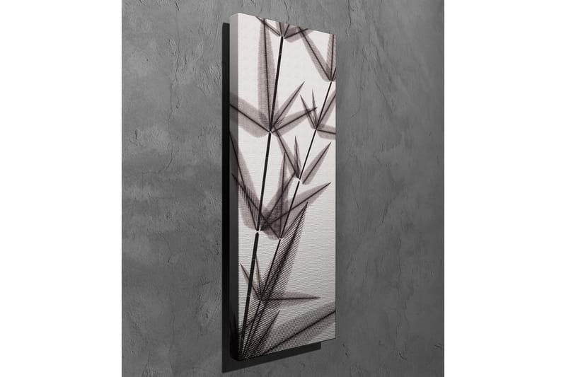 Lerretsbilde - Silhuett av bambusskudd i svart-hvitt - Svart / Grå / Hvit - Innredning - Bilder & kunst - Lerretsbilder