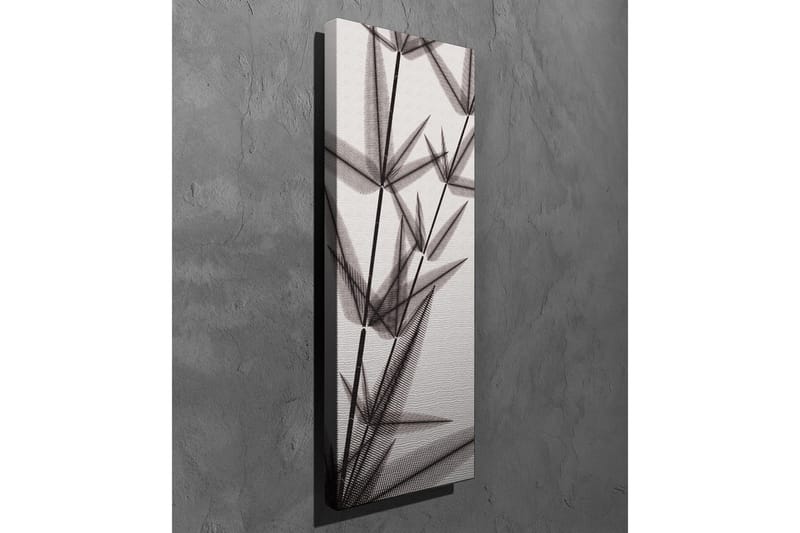 Lerretsbilde - Silhuett av bambusskudd i svart-hvitt - Svart / Grå / Hvit - Innredning - Bilder & kunst - Lerretsbilder