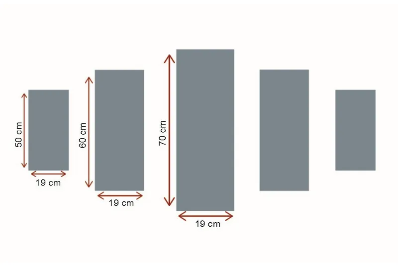 Stort lerretsbilde i 5 deler 105x70 cm - Fargerik sommerfugl med abstrakte mønstre - Grønn / Rød / Oransje - Innredning - Bilder & kunst - Lerretsbilder