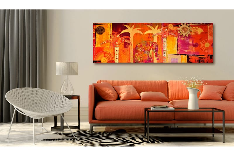 Tavla African Collage VALUE_MISSING_2 135x45 - Innredning - Bilder & kunst - Lerretsbilder