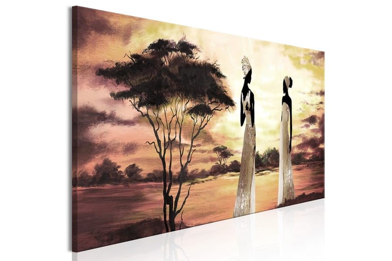 Tavla African Goddesses (1 Part) Narrow 135x45 - Innredning - Bilder & kunst - Lerretsbilder
