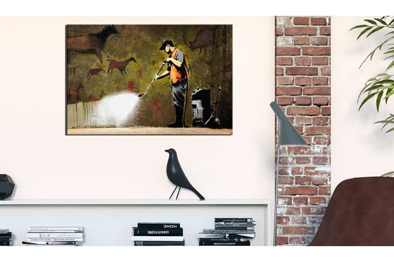 Tavla Cave Painting by Banksy 120x80 VALUE_MISSING_1 - Innredning - Bilder & kunst - Lerretsbilder