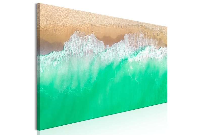 Tavla Coast (1 Part) Narrow Green 120x40 - Innredning - Bilder & kunst - Lerretsbilder