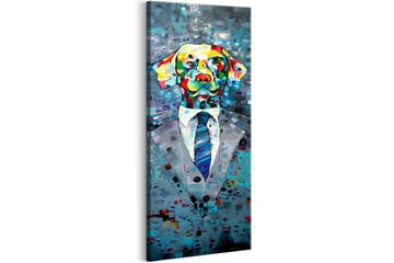 Tavla Dog in a Suit 40x120 - Innredning - Bilder & kunst - Lerretsbilder