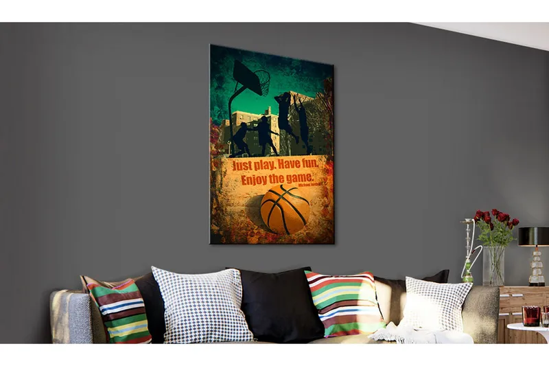 Tavla Enjoy The Game VALUE_MISSING_3 80x120 - Innredning - Bilder & kunst - Lerretsbilder