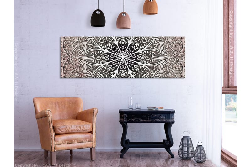 Tavla Feathers (1 Part) Pink Narrow 120x40 - Innredning - Bilder & kunst - Lerretsbilder