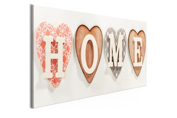 Tavla Four Hearts (1 Part) Narrow 135x45 - Innredning - Bilder & kunst - Lerretsbilder