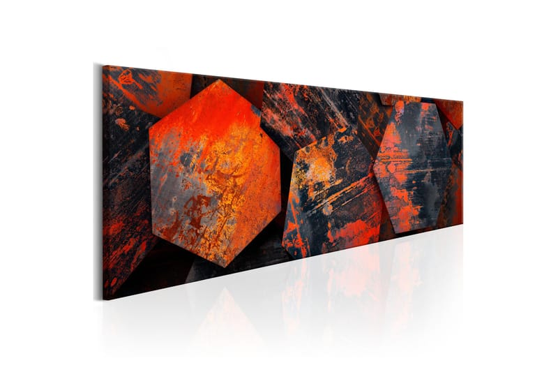Tavla Magic of Hexagons 120x40 - Innredning - Bilder & kunst - Lerretsbilder