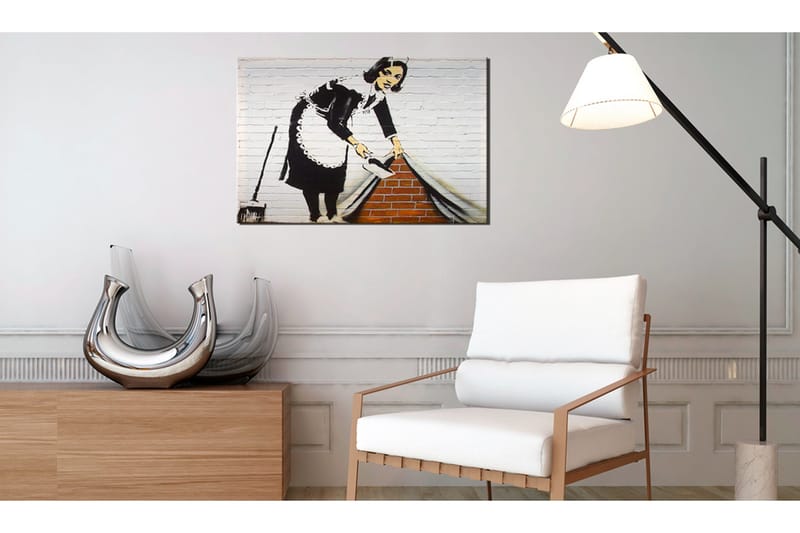 Tavla Maid in London by Banksy 120x80 VALUE_MISSING_1 - Innredning - Bilder & kunst - Lerretsbilder