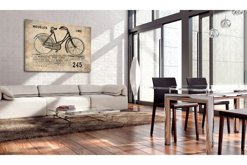 Tavla N° 1245 Bicyclette 120x80 VALUE_MISSING_1 - Innredning - Bilder & kunst - Lerretsbilder