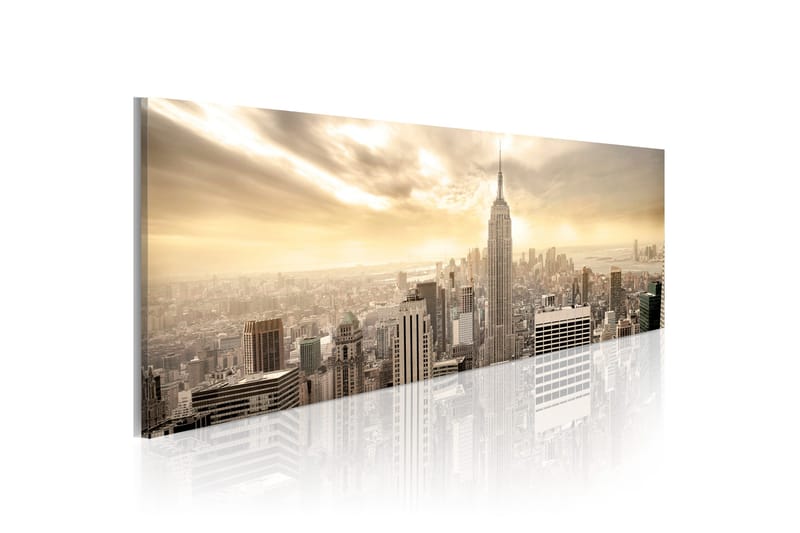 Tavla New York City among the clouds 120x40 - Innredning - Bilder & kunst - Lerretsbilder