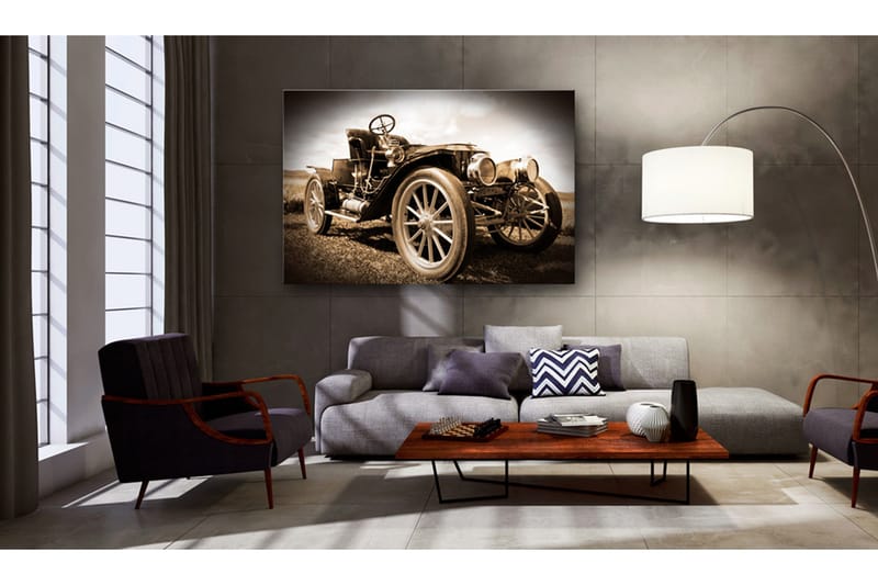Tavla Retro Car 120x80 VALUE_MISSING_1 - Innredning - Bilder & kunst - Lerretsbilder