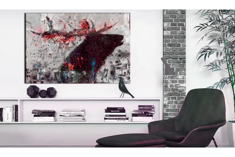 Tavla Ruby Deer 60x40 VALUE_MISSING_1 - Innredning - Bilder & kunst - Lerretsbilder