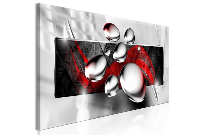 Tavla Shiny Stones (1 Part) Narrow Red 150x50 - Innredning - Bilder & kunst - Lerretsbilder