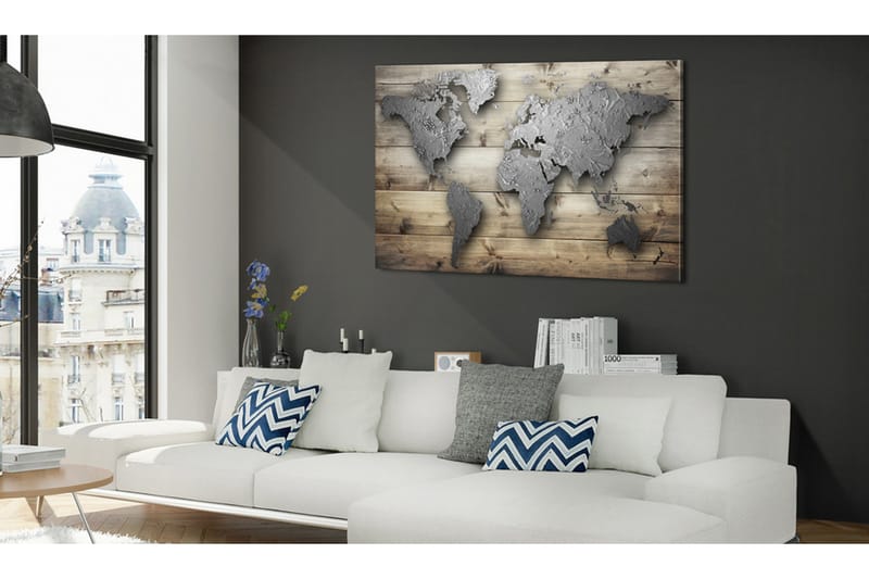 Tavla Silver World 120x80 - Innredning - Bilder & kunst - Lerretsbilder