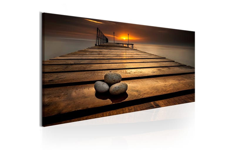 Tavla Stones on the Pier 150x50 - Innredning - Bilder & kunst - Lerretsbilder