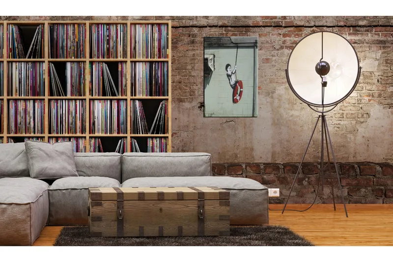 Tavla Swinger New Orleans Banksy 80x120 cm - Innredning - Bilder & kunst - Lerretsbilder