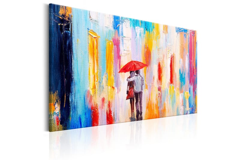 Tavla Under the Love Umbrella 90x60 - Innredning - Bilder & kunst - Lerretsbilder