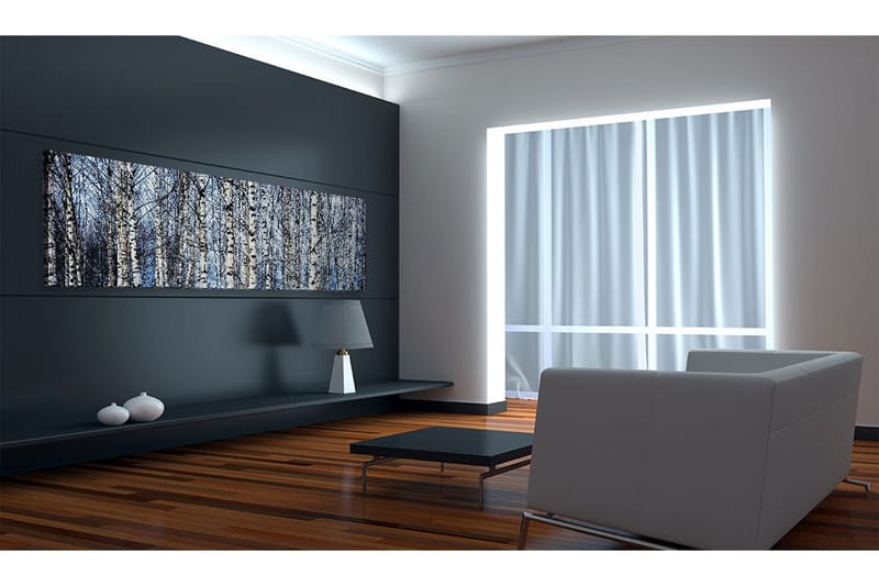 Tavla Vita Björkar 135x45 cm - Innredning - Bilder & kunst - Lerretsbilder