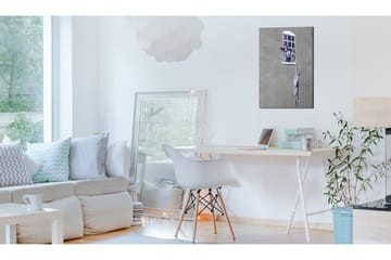 Tavla Well Hung Lover By Banksy 80x120 cm - Innredning - Bilder & kunst - Lerretsbilder