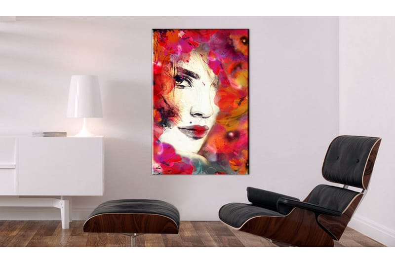 Tavla Woman In Poppies 80x120 cm - Innredning - Bilder & kunst - Lerretsbilder
