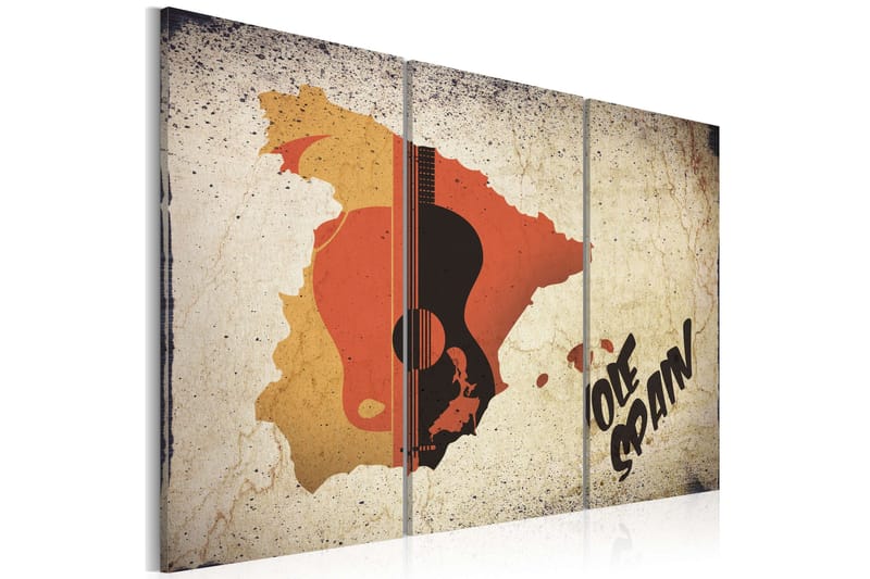 Tavle ¡Olé! Spain Triptych 120X80 - Artgeist sp. z o. o. - Innredning - Bilder & kunst - Lerretsbilder
