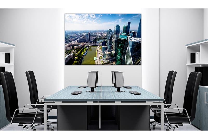 Tavle Aerial View Of Moscow 90X60 - Artgeist sp. z o. o. - Innredning - Bilder & kunst - Lerretsbilder