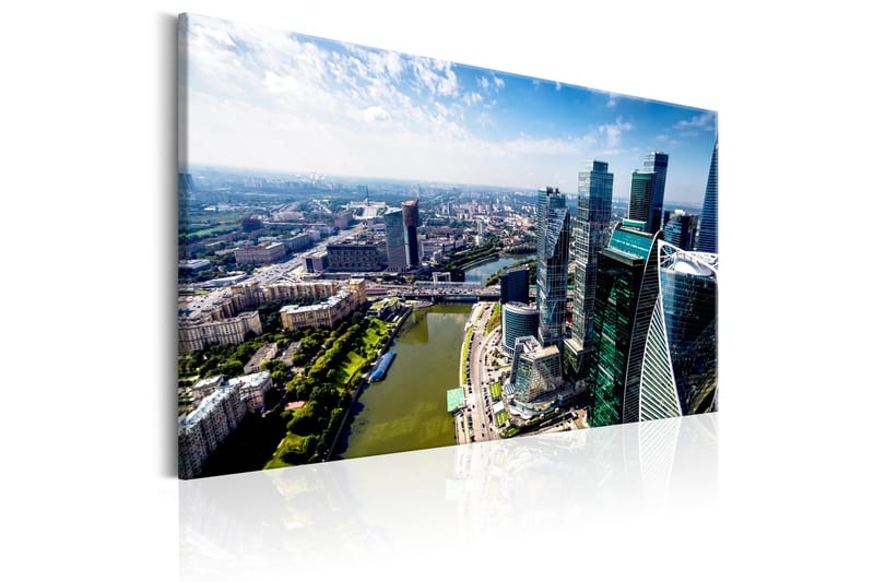 Tavle Aerial View Of Moscow 90X60 - Artgeist sp. z o. o. - Innredning - Bilder & kunst - Lerretsbilder