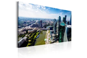 Tavle Aerial View Of Moscow 90X60 - Artgeist sp. z o. o. - Innredning - Bilder & kunst - Lerretsbilder