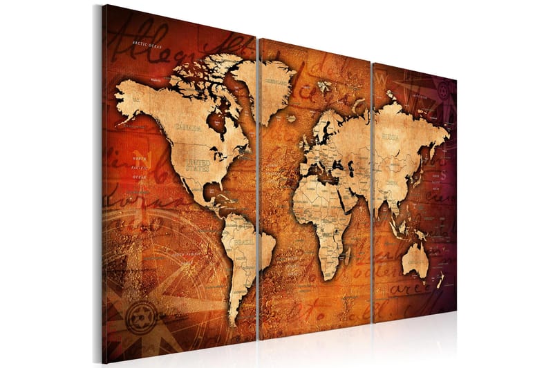 Tavle Amber Travels 120X80 - Artgeist sp. z o. o. - Innredning - Bilder & kunst - Lerretsbilder
