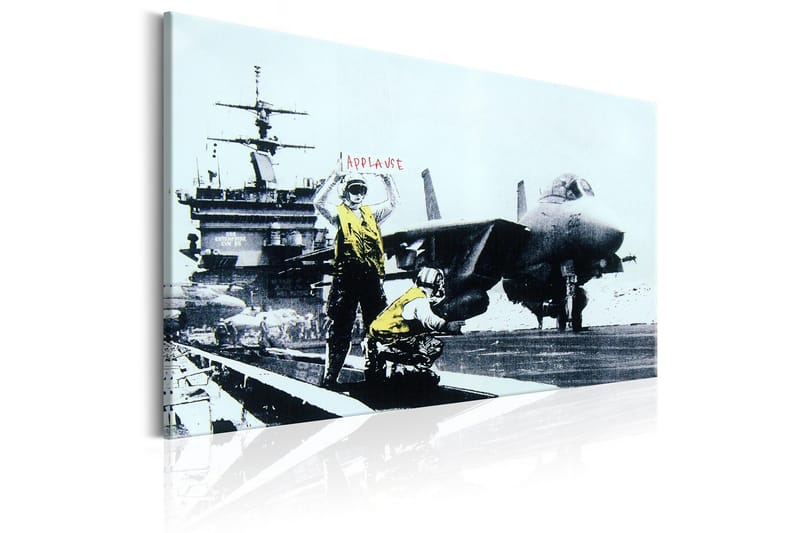 Tavle Applause By Banksy 90X60 - Artgeist sp. z o. o. - Innredning - Bilder & kunst - Lerretsbilder