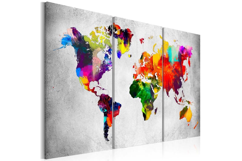 Tavle Artistic World Triptych 90X60 - Artgeist sp. z o. o. - Innredning - Bilder & kunst - Lerretsbilder