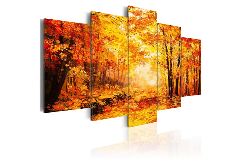 Tavle Autumn Alley 200X100 - Artgeist sp. z o. o. - Innredning - Bilder & kunst - Lerretsbilder