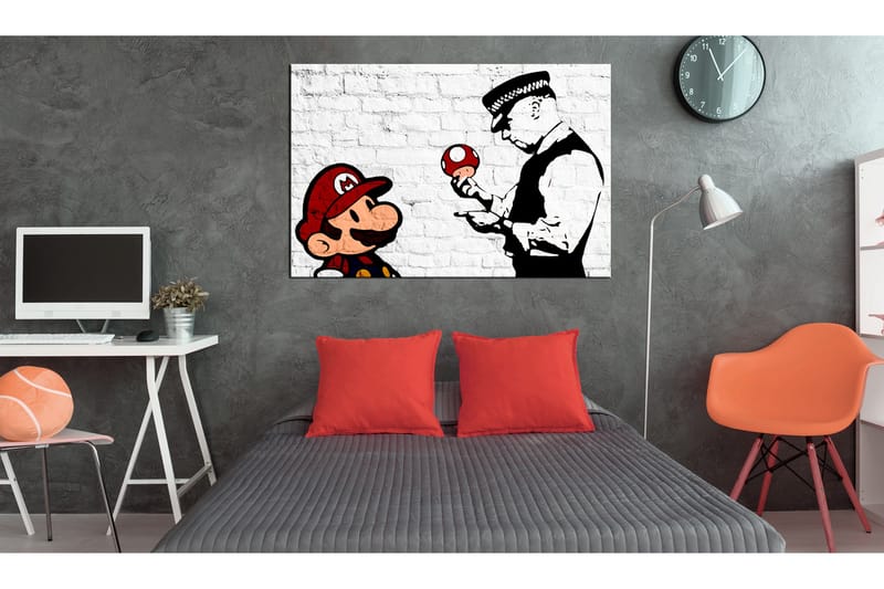Tavle Banksy On Brick 120X80, Artgeist sp. z o. o.