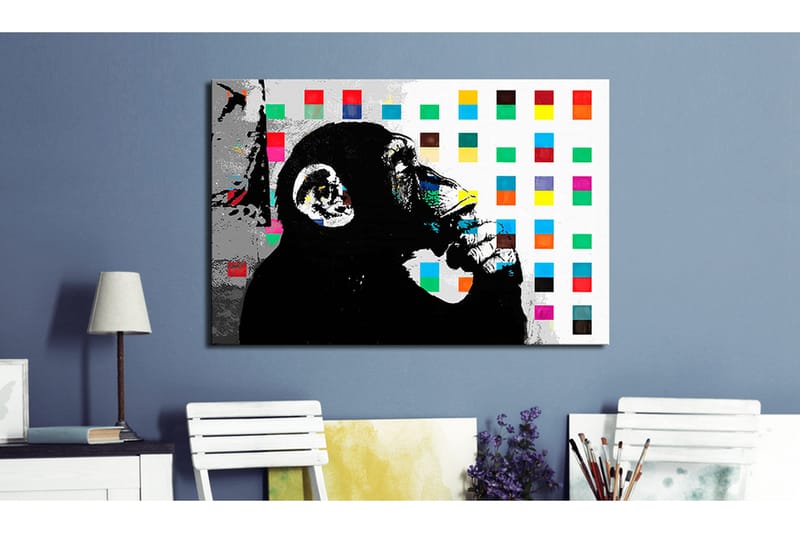 Tavle Banksy The Thinker Monkey 120X80, Artgeist sp. z o. o.