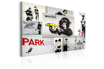 Tavle Banksy: Police Fantasies 120X80 - Artgeist sp. z o. o. - Innredning - Bilder & kunst - Lerretsbilder