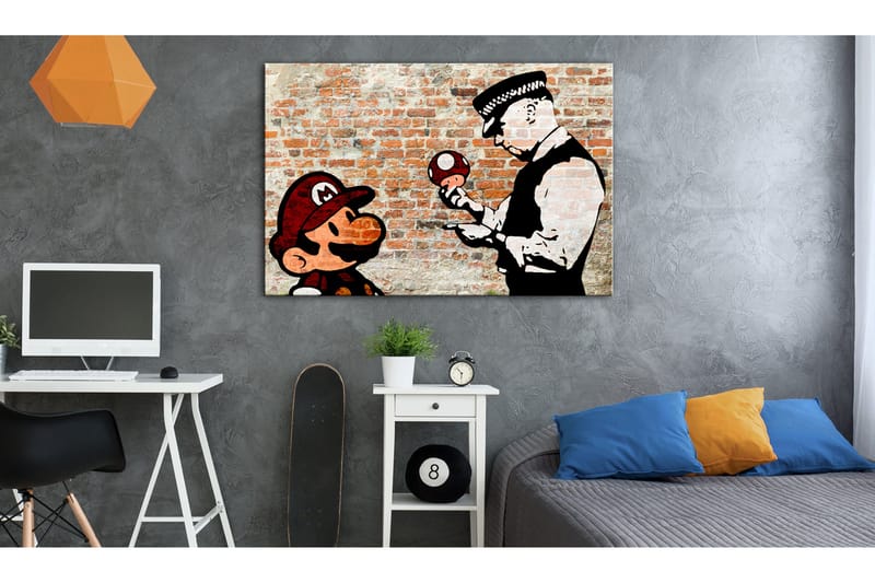 Tavle Banksy: Police Caution 90X60, Artgeist sp. z o. o.