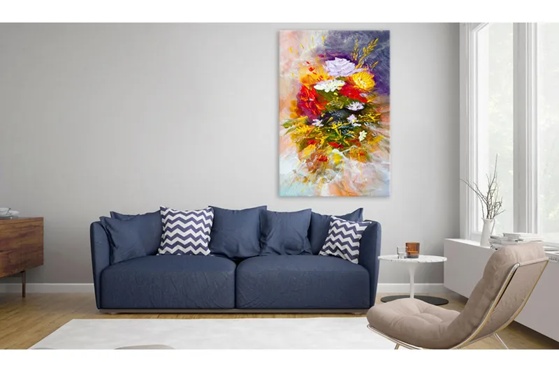 Tavle Blommor I Augusti 80X120 - Artgeist sp. z o. o. - Innredning - Bilder & kunst - Lerretsbilder