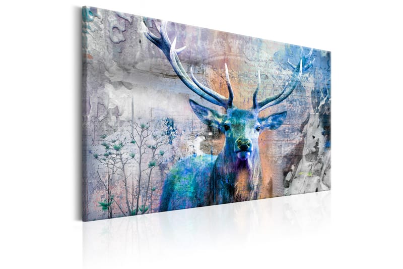 Tavle Blue Deer 120X80 - Artgeist sp. z o. o. - Innredning - Bilder & kunst - Lerretsbilder