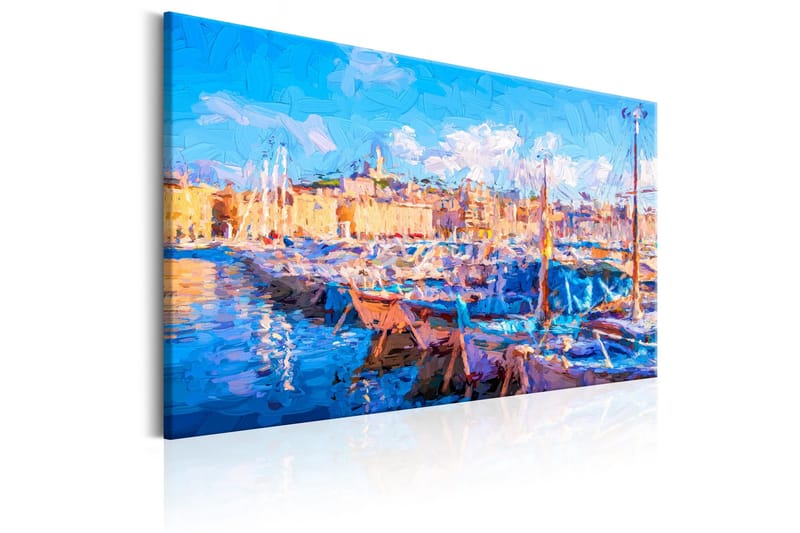 Tavle Blue Port 90X60 - Artgeist sp. z o. o. - Innredning - Bilder & kunst - Lerretsbilder
