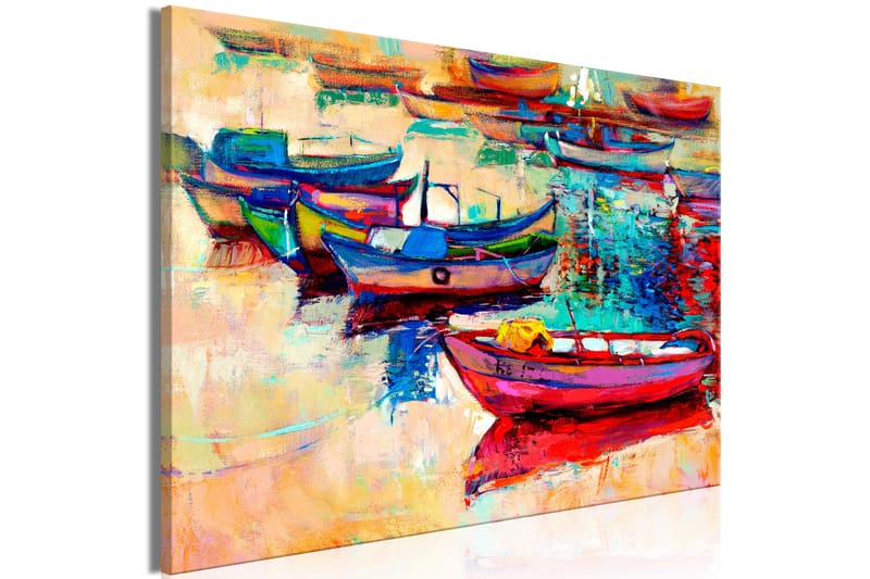 Tavle Boats (1 Part) Wide 90X60 - Artgeist sp. z o. o. - Innredning - Bilder & kunst - Lerretsbilder